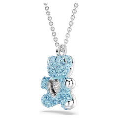 Swar*vski -Teddy pendant Bear, Blue, Rhodium plated-5737620