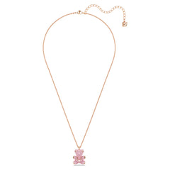 Swar*vski -Teddy pendant Bear, Pink, 18K rose gold finish-5642976