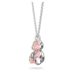 Swar*vski -Teddy pendant Bear, Pink, Rhodium plated-5599168