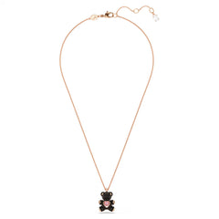 Swar*vski -Teddy pendant Teddy, Black, 18K rose gold finish-5693623