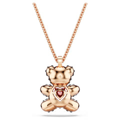 Swar*vski -Teddy pendant Teddy, Black, 18K rose gold finish-5693623
