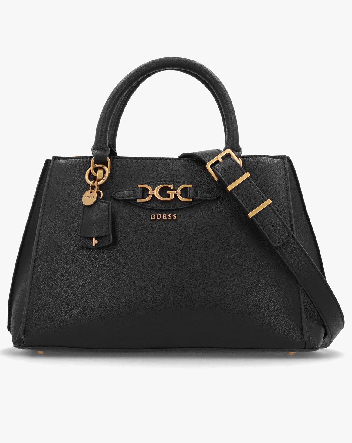 Gues* -  Malva Girlfriend Black Satchel Bag - COAL