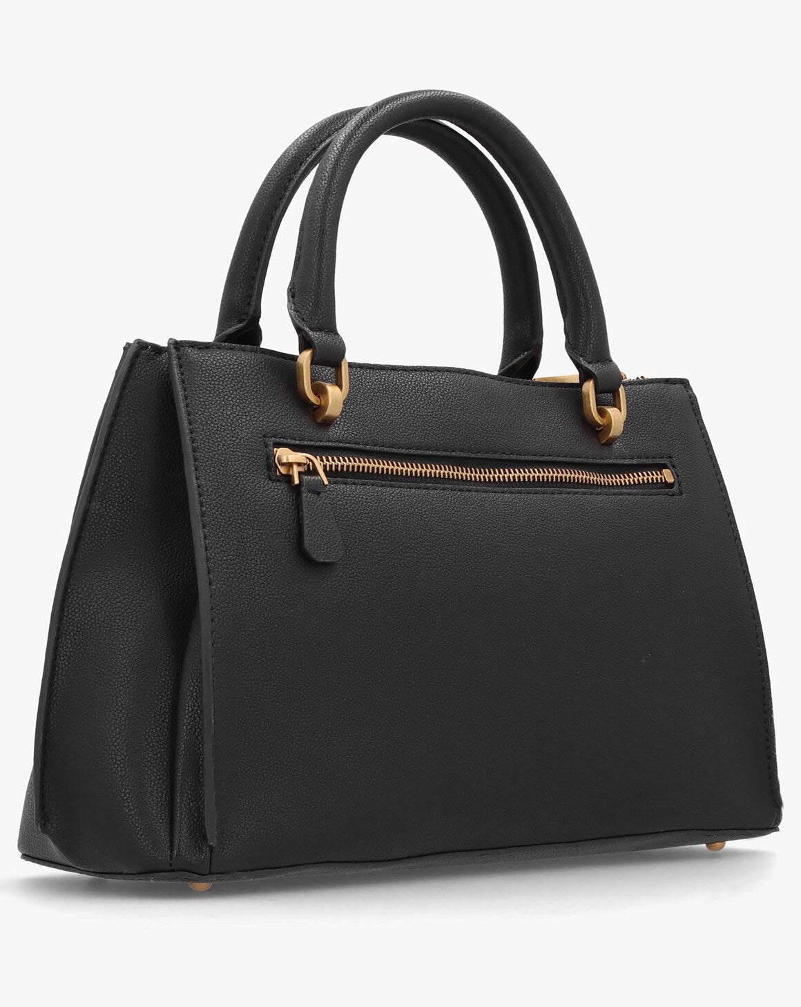 Gues* -  Malva Girlfriend Black Satchel Bag - COAL